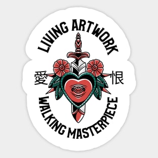 Living Artwork Walking Masterpiece Sticker